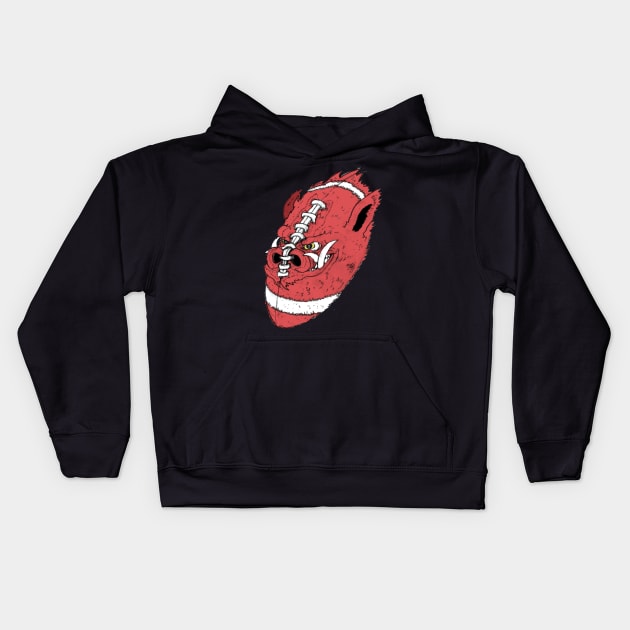 HOG FOOTBALL Kids Hoodie by Spankriot